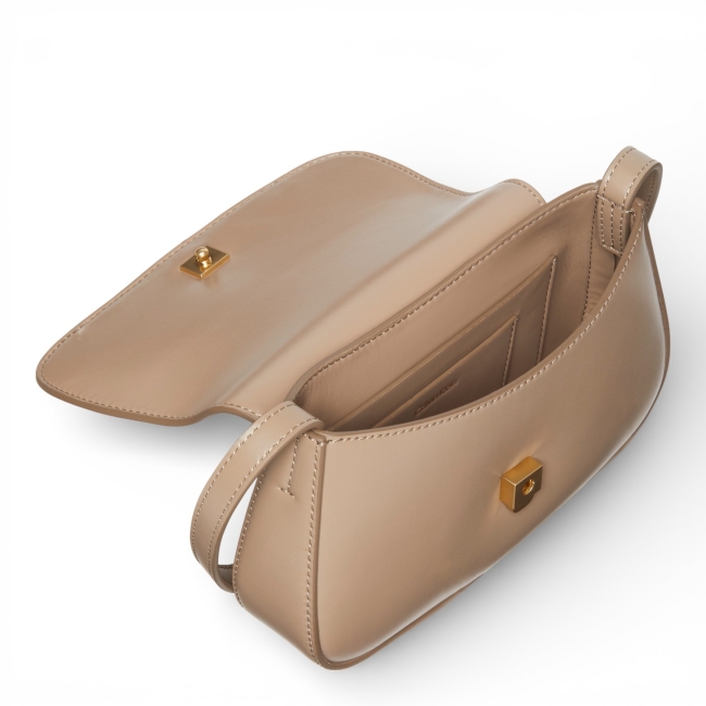 CK BRUSHED FLAP CAMERA BAG