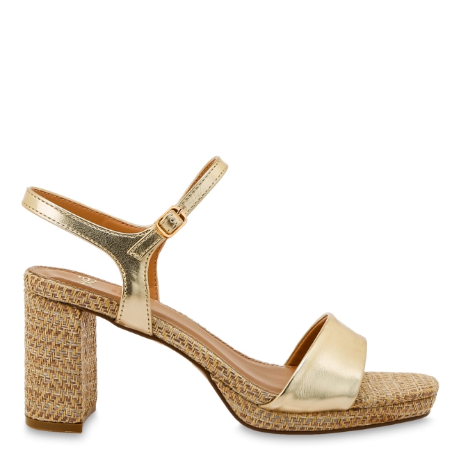 EXE HEELED SANDALS
