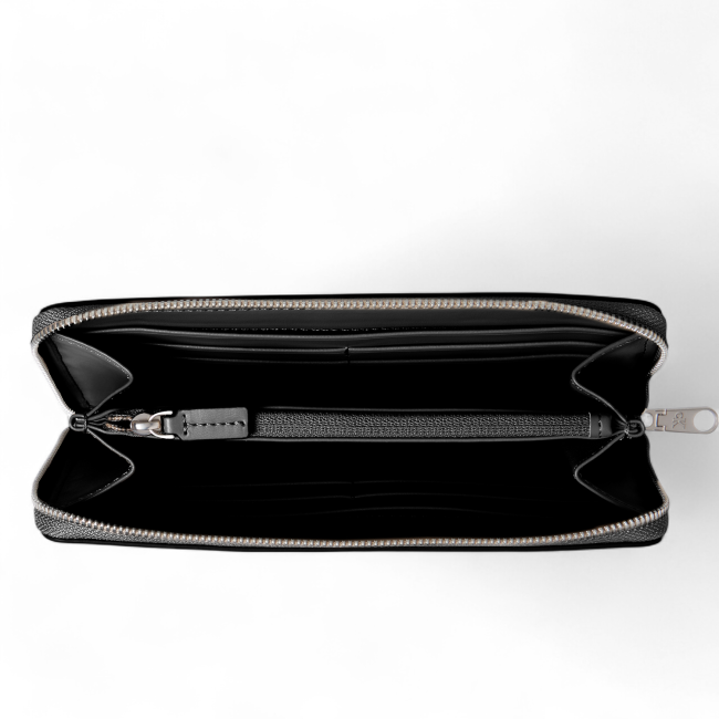 SCULPTED ZIP AROUND WALLET
