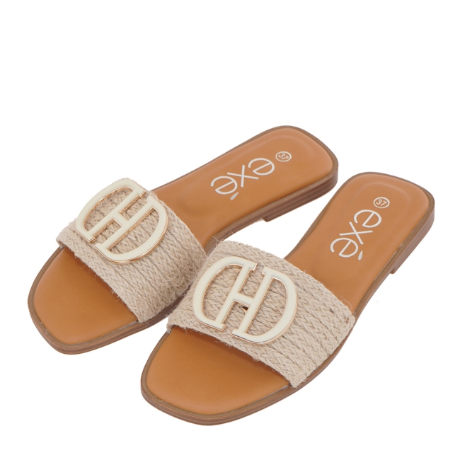 EXE FLAT SANDALS