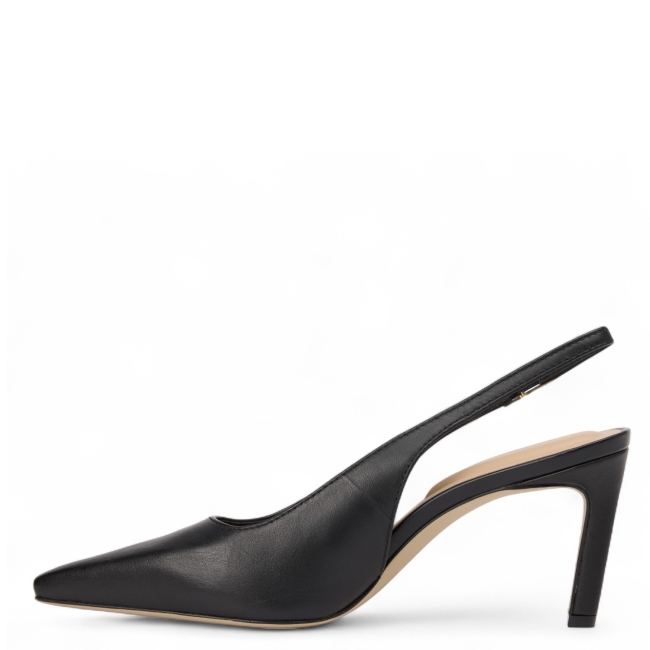 SQUARED TOE HIGH HEEL SLINGBAC