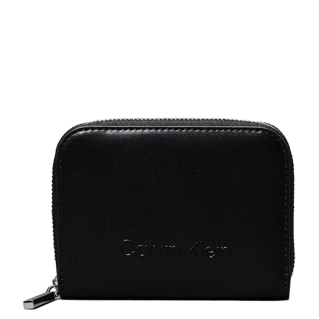 EMBOSSED LOGO ZIP MD WALLET