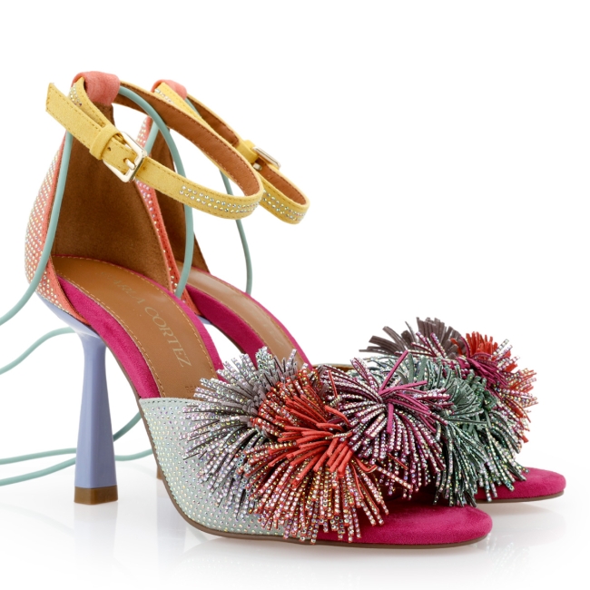 CARLA CORTEZ HEELED SANDALS