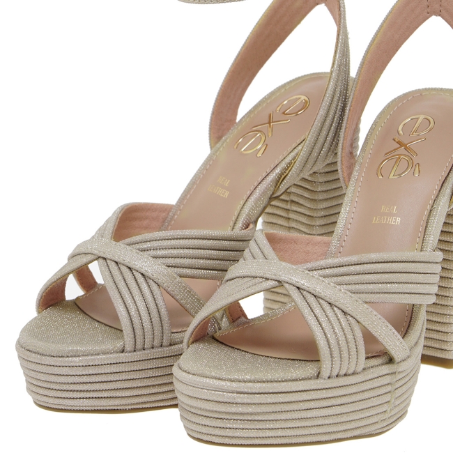 EXE HEELED SANDALS