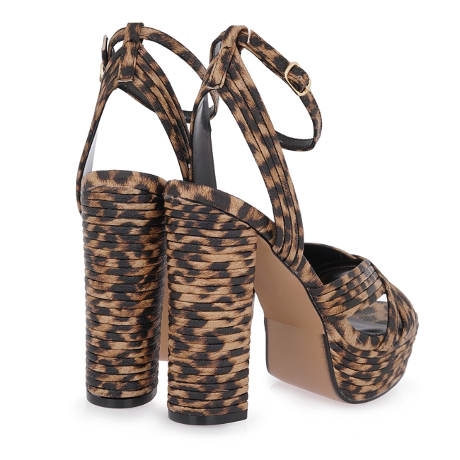 EXE HEELED SANDALS