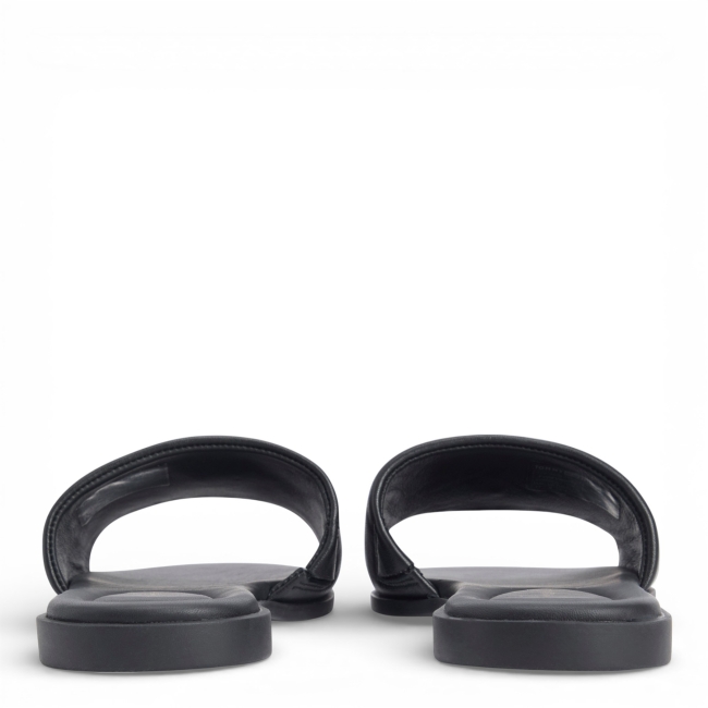 TH LOGO HARDWARE LEATHER MULE