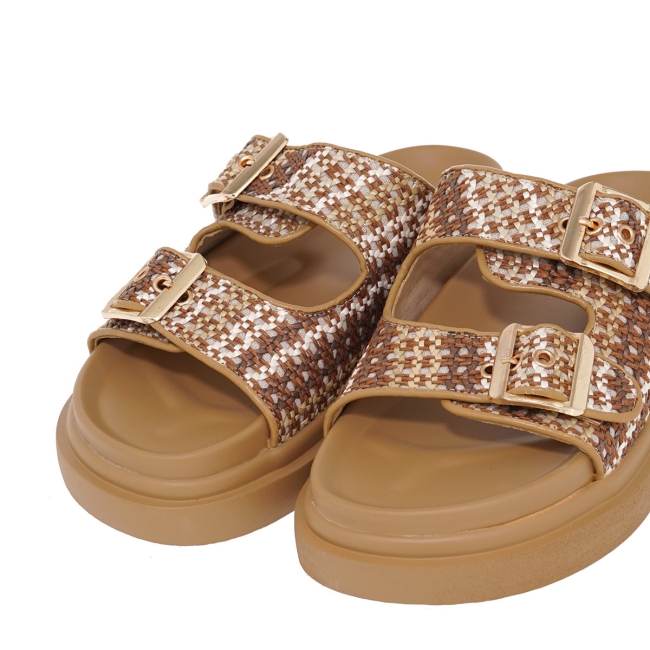 EXE FLAT SANDALS