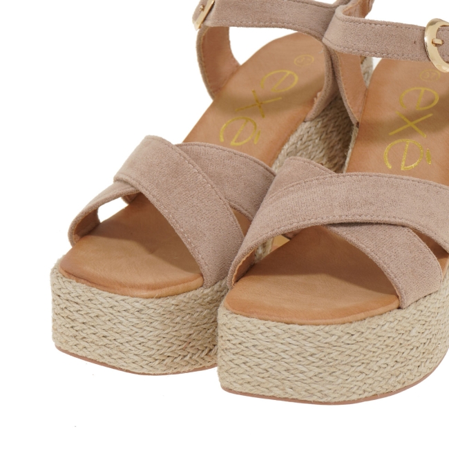 EXE HEELED SANDALS