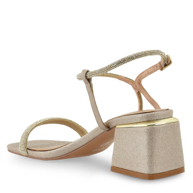 EXE HEELED SANDALS