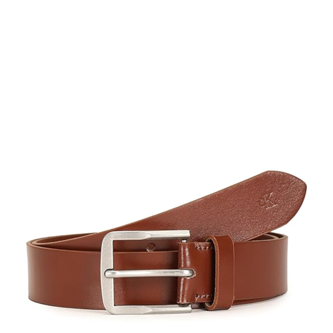 FLAT CLASSIC LTHR BELT 35MM