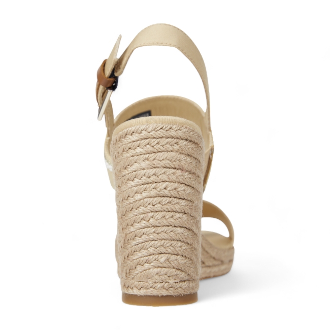 WEBBING HIGH WEDGE SANDAL