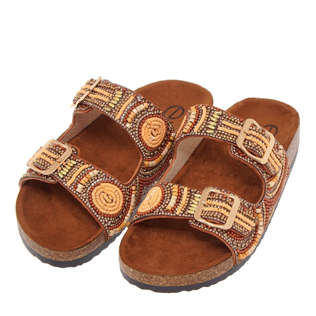 EXE FLAT SANDALS