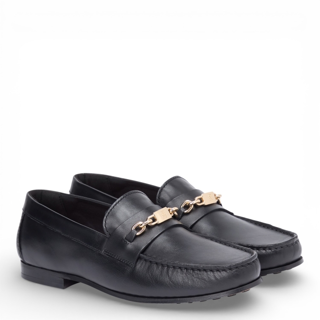 TH CHAIN LEATHER LOAFER