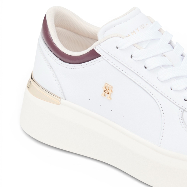 SHINY LEATHER PLATFORM SNEAKER