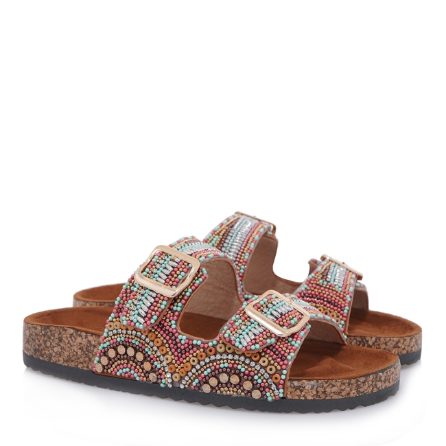 EXE FLAT SANDALS