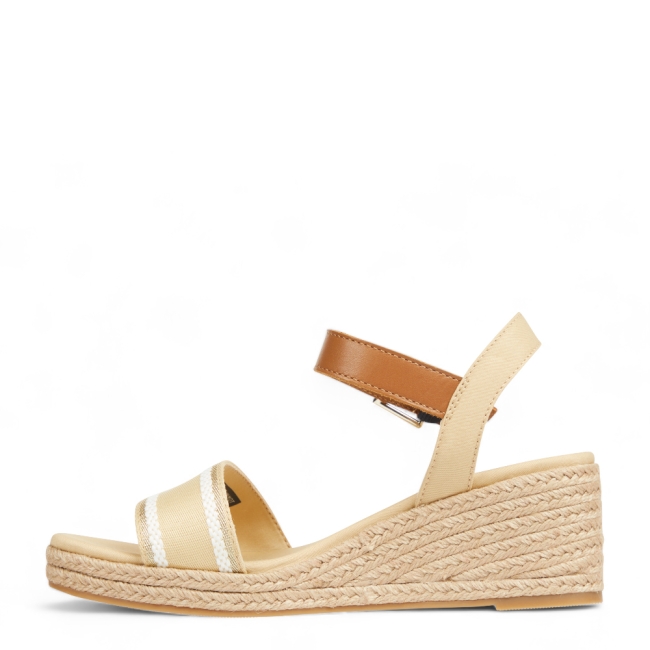 WEBBING WEDGE SANDAL