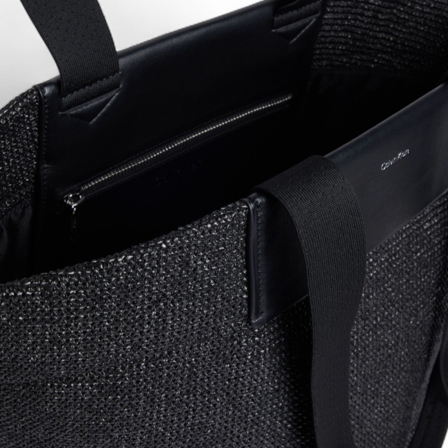 CK RAFFIA MEDIUM SHOPPER