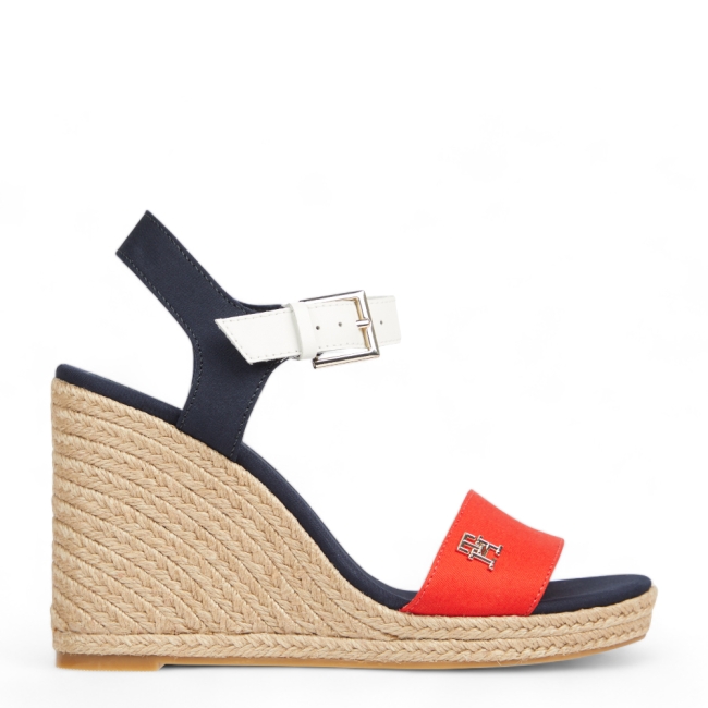 STRIPES WEDGE SANDAL