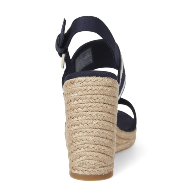 WEBBING HIGH WEDGE SANDAL