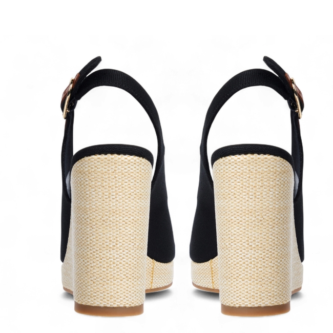 FLAG HIGH WEDGE ESPAD SLINGBAC