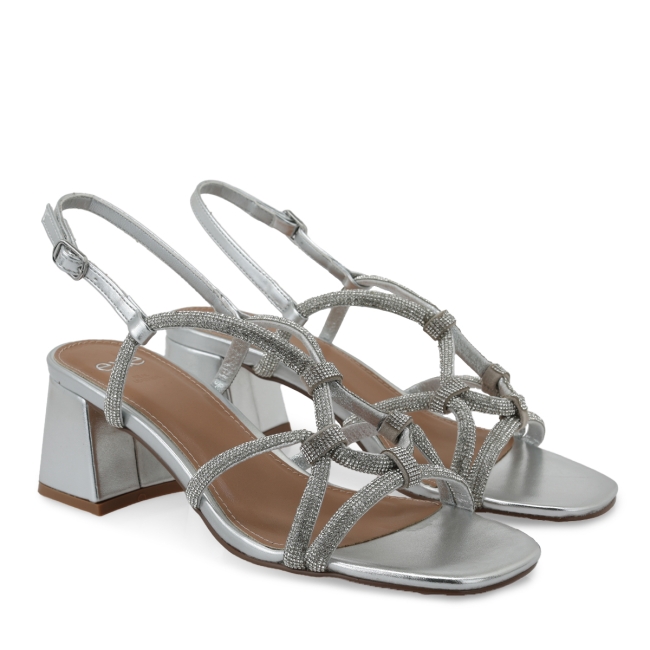 EXE HEELED SANDALS