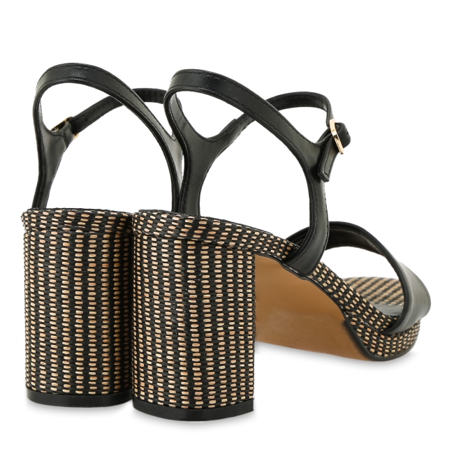 EXE HEELED SANDALS