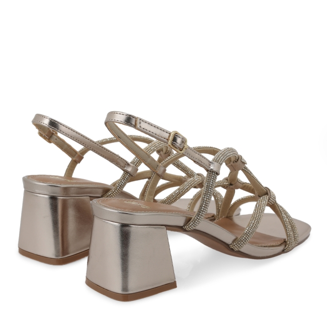 EXE HEELED SANDALS