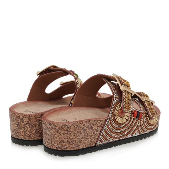 EXE FLAT SANDALS
