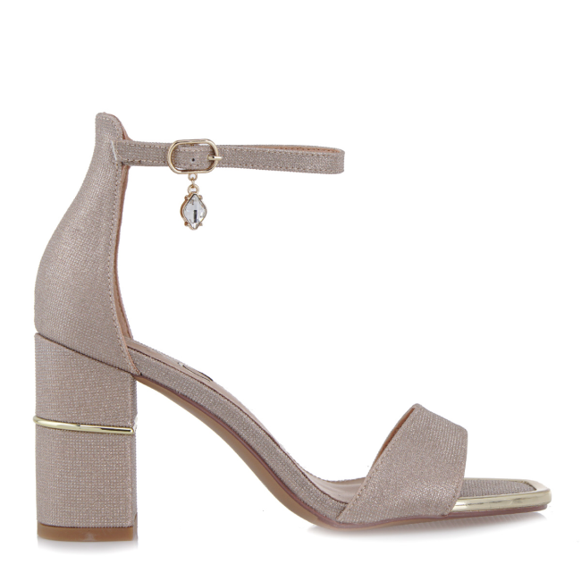 EXE HEELED SANDALS
