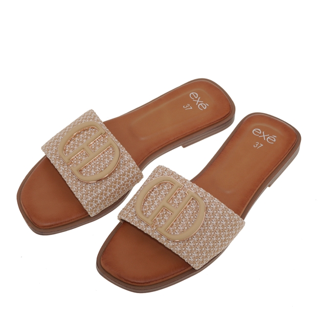 EXE FLAT SANDALS