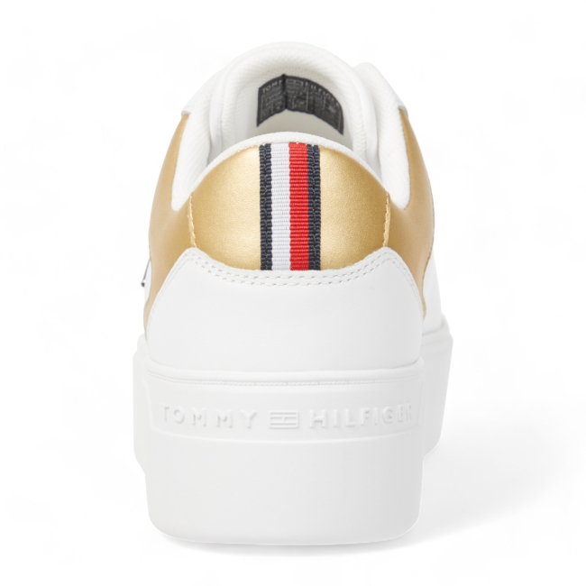 TH PLATFORM COURT SNEAKER GLD