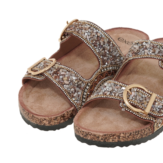 EXE FLAT SANDALS