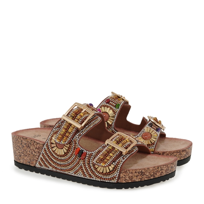 EXE FLAT SANDALS
