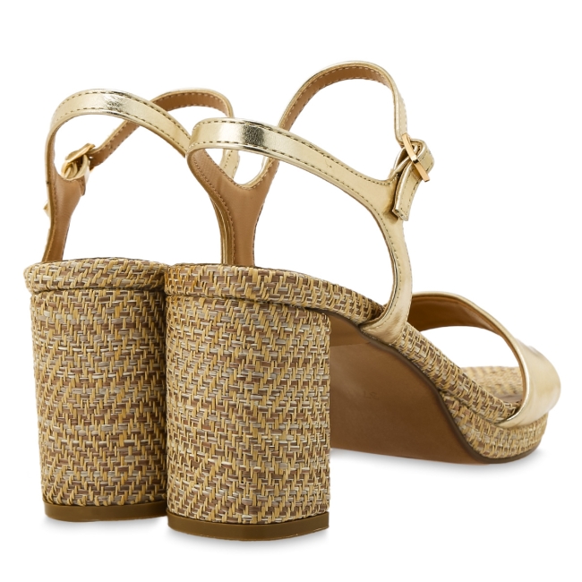 EXE HEELED SANDALS