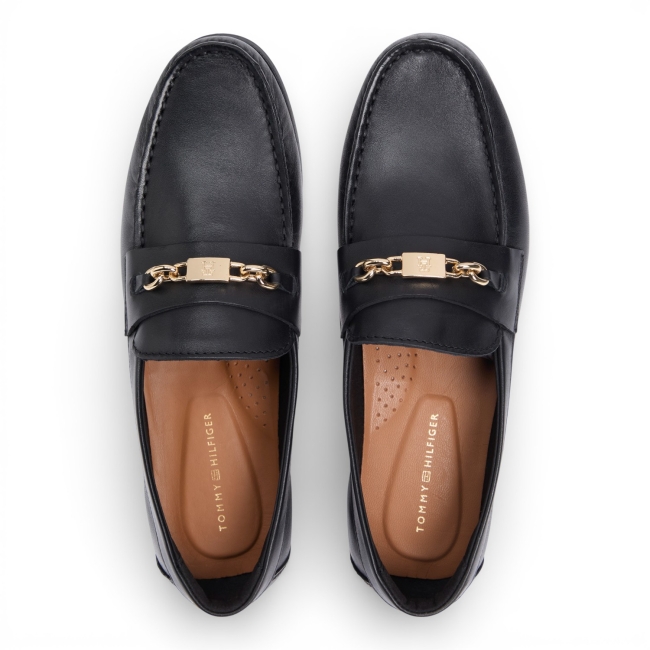 TH CHAIN LEATHER LOAFER