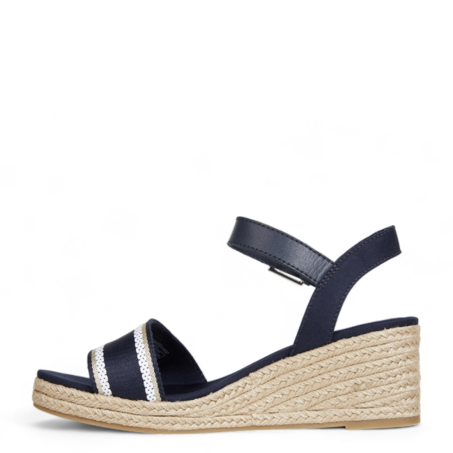 WEBBING WEDGE SANDAL