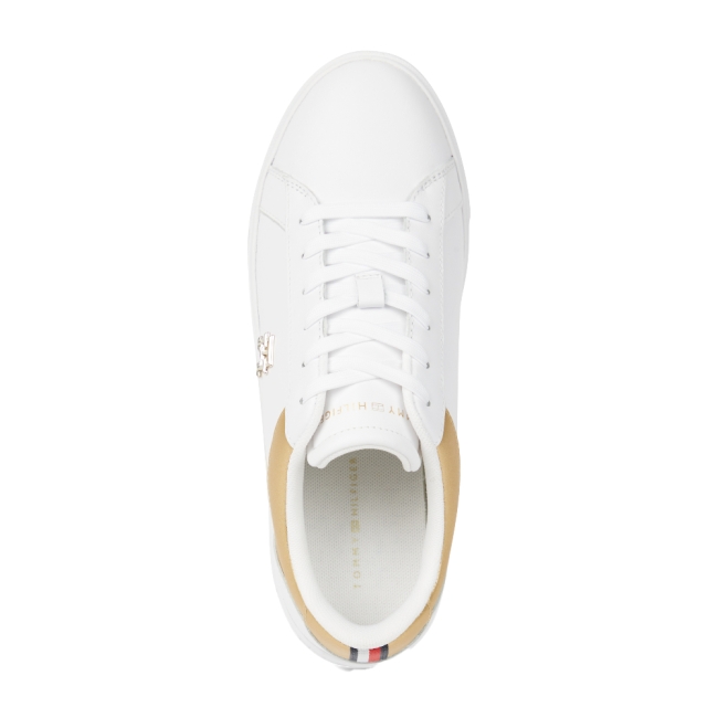 TH PLATFORM COURT SNEAKER GLD