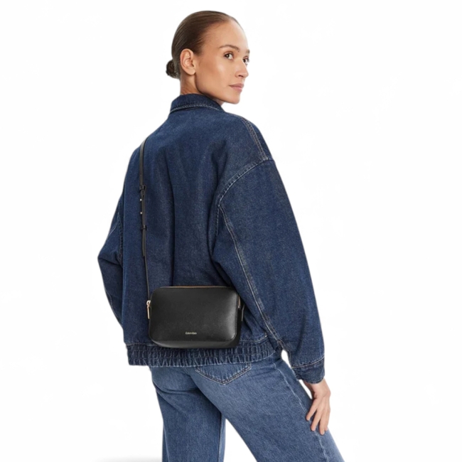 FOIL LOGO ELONGATED CAMERA BAG