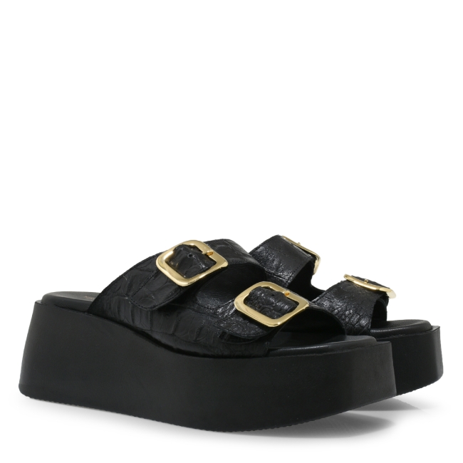 LEATHER FLATFORMS
