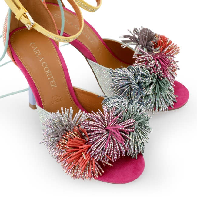 CARLA CORTEZ HEELED SANDALS