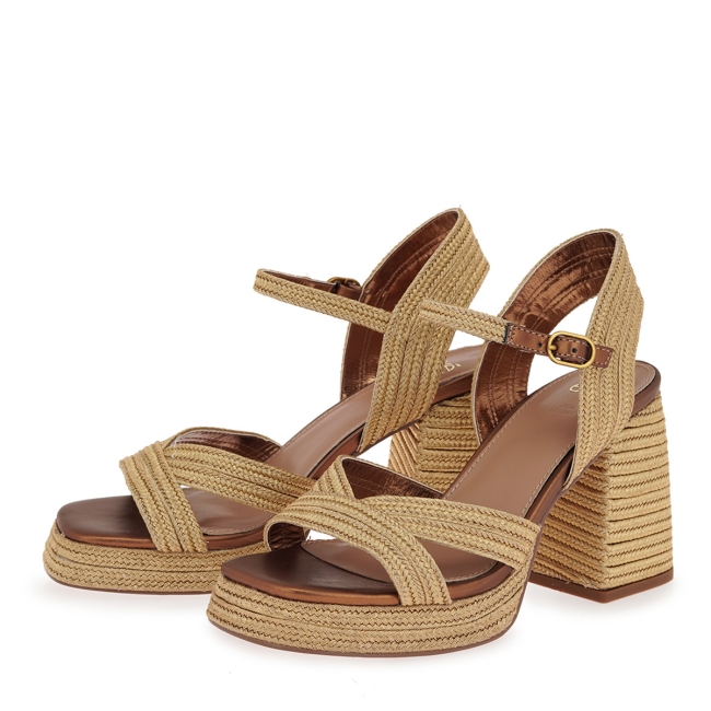 EXE HEELED SANDALS