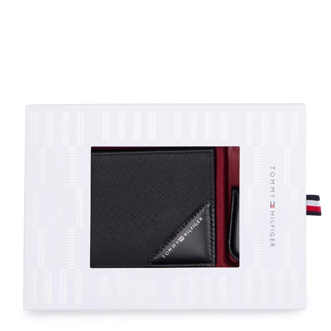 TH SAFFIANO MINI WALLET & CLIP