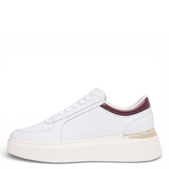 SHINY LEATHER PLATFORM SNEAKER