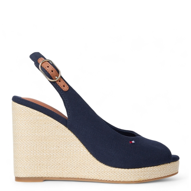 FLAG HIGH WEDGE ESPAD SLINGBAC
