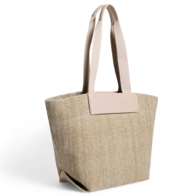 CK RAFFIA MEDIUM SHOPPER