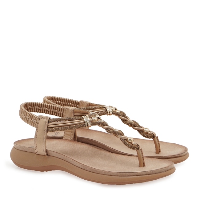 EXE FLAT SANDALS