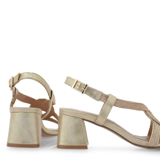 EXE HEELED SANDALS