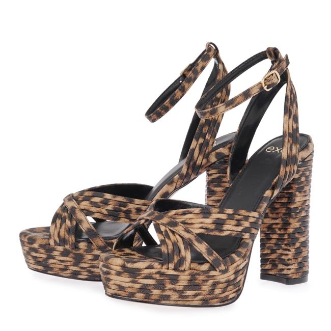 EXE HEELED SANDALS