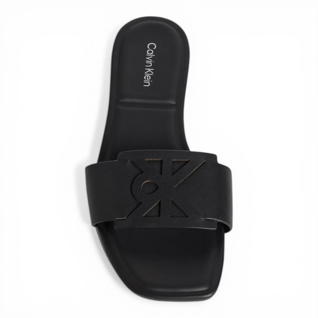 SQUARE FLAT SANDAL EMBLEM