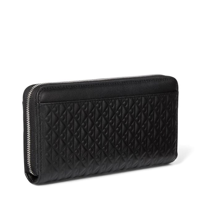 EMBOSSED AOP LONG ZIP AROUND